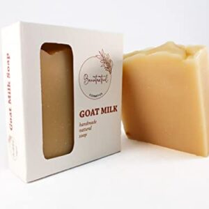Beautential Cold Processed Handmade Soap Bar with a Luxurious Blend of All Natural Ingredients (Goat Milk)