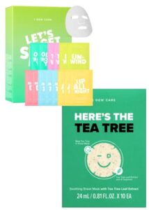 i dew care sheet mask pack – let’s get sheet faced + tea tree sheet mask – here’s the tea tree bundle