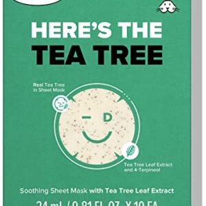 I DEW CARE Sheet Mask Pack - Let’s Get Sheet Faced + Tea Tree Sheet Mask - Here's The Tea Tree Bundle