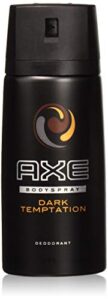 axe body spray dark temptation, international version, 150 ml (pack of 6)