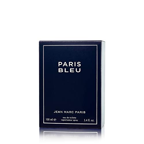 Jean Marc Paris Paris Bleu Homme Eau de Toilette Spray, 3.4 fl. oz., blue, Men's Cologne, Fresh Cologne, Notes of Bergamot, Lavender and Leather