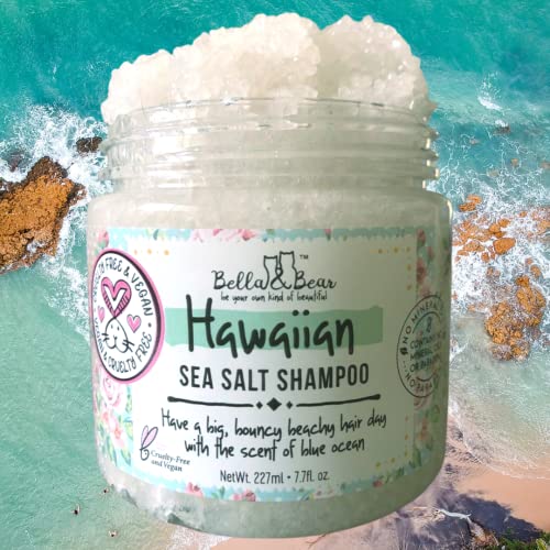 Bella & Bear Hawaiian Sea Salt Volumizing Shampoo, Exfoliating, Cruelty Free, Ocean Scent, Bulk 6.7oz - 12 Pack