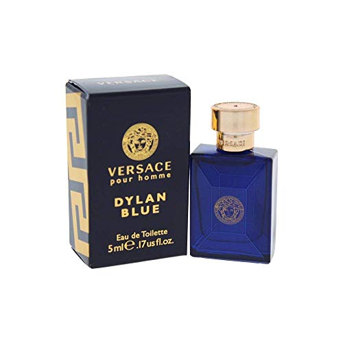 Versace Dylan Blue Mini Eau de Toilette Splash for Men, 0.17 Ounce