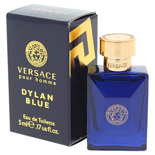 Versace Dylan Blue Mini Eau de Toilette Splash for Men, 0.17 Ounce