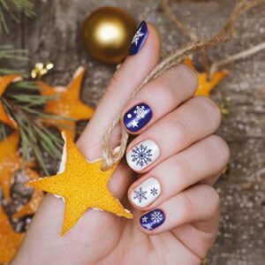 Adurself 1000+ Patterns Christmas Nail Art Decals Xmas 3D Nail Self-Adhesive Stickers Santa Claus Reindeer Snowflakes Snowmen Christmas bells for Women Girls Kids DIY Nail Design Manicure