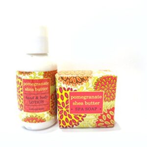 Greenwich Bay Trading Co. Pomegranate Shea Butter Soap and Lotion Gift Set