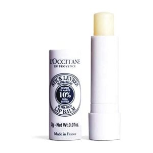 l’occitane ultra-rich 10% shea butter nourishing lip balm stick, 0.07 oz (pack of 1)