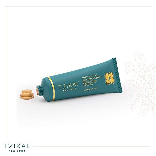 T'zikal Moisture Protect Hand Lotion (travel size) with Ojon Oil - for Itchy Hands and Dry Cracked Hands - Paraben Free Moisturizing Lavender Scented Mini Hand Lotion for Dry Hands & Sensitive Hands.