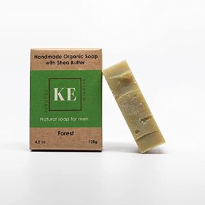 Men's Bar Soap – FOREST Moisturizing Natural Organic Shea Butter Soap for Men - Handmade