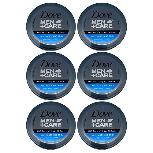 Dove Men+Care Ultra-Hydra Cream with 24 Hour Moisturization, 2.53 FL OZ (Pack of 6)