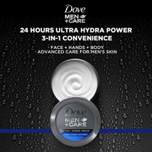 Dove Men+Care Ultra-Hydra Cream with 24 Hour Moisturization, 2.53 FL OZ (Pack of 6)