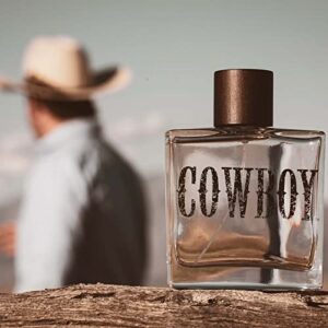 Tru Western Cowboy Men's Cologne, 3.4 fl oz (100 ml) - Woodsy, Warm, Rugged