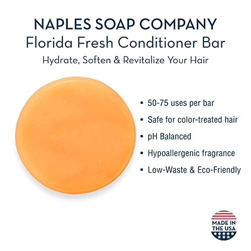 Naples Soap Company Cult Classics Collection Gift Set – Natural Soap, Body Butter, Sea Salt Scrub, Shampoo and Conditioner Bars – Eco-Friendly, Cruelty-Free, No Parabens or Silicones – Florida Fresh