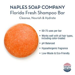 Naples Soap Company Cult Classics Collection Gift Set – Natural Soap, Body Butter, Sea Salt Scrub, Shampoo and Conditioner Bars – Eco-Friendly, Cruelty-Free, No Parabens or Silicones – Florida Fresh