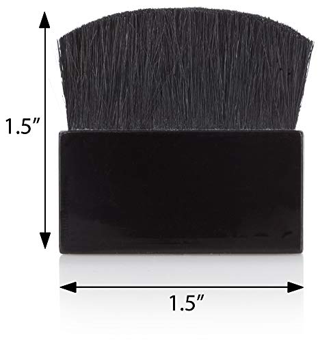 Small Square Powder / Blush Compact Brush - 4 Pieces