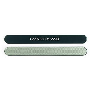 caswell-massey diamond nail file, professional washable nail buffer crafted from polished steel, durable & long-lasting, pre-polish care, 7 in