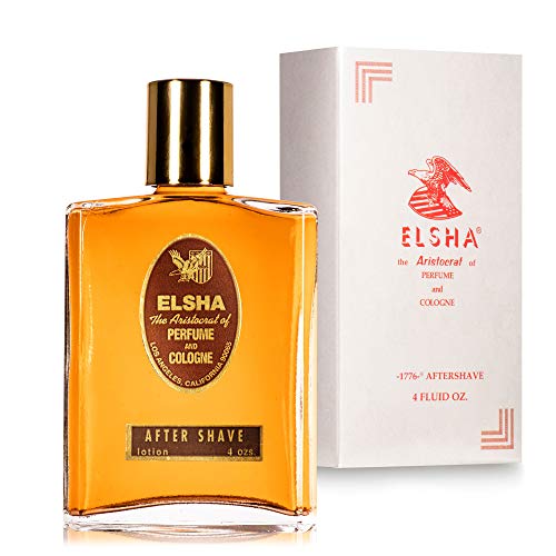 ELSHA AFTERSHAVE 1776 Mens AFTERSHAVE - 4oz - The Aristocrat of Perfume and Cologne - Long Lasting Scented AFTERSHAVE