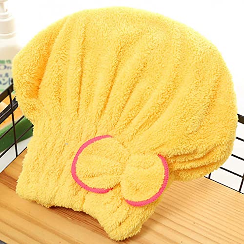 Hair Drying Towel Wrap, Coral Fleece Dry Hair Cap for Women and Men, Fast Drying Hair Turban Soft, No Frizz Hair Wrap Towels for Women Wet Hair, Curly, Longer, Thicker Hair