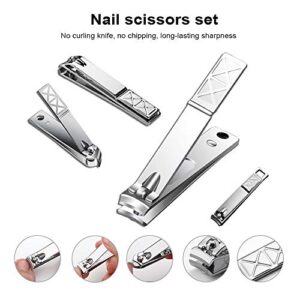 Manicure Set 21Pcs Manicure kit Travel Nail Set Travel Nail Kit Travel Nail Grooming Kit Stainless Steel Nail Clippers Set Professional Nail Kit Manicure Nail Tool Set Nail Care Kit (black)…