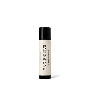 salt & stone spf 30 lip balm (1 pack) broad spectrum lip protection that sinks in effortlessly and is water resistant and reef safe – cruelty free, gluten free, made in usa