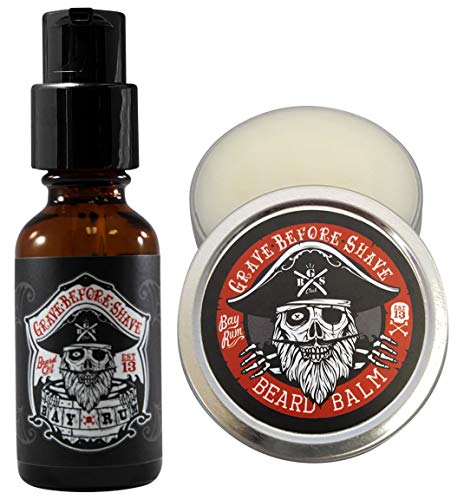 GRAVE BEFORE SHAVE Travel Beard Pack (Bay Rum Scent)