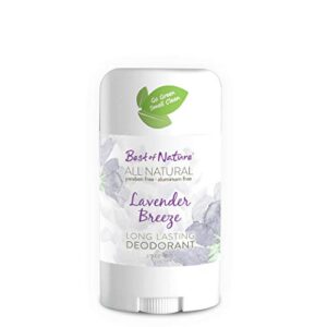 best of nature’s all natural long lasting deodorant – lavender breeze