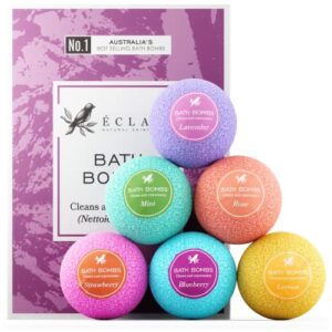 Bath Bombs - Bath Bomb for Men and Women - Relaxing Bath Salts - All Natural Bath Bombs with Essential Oils - Bath Bombs Gift Set - Bubble Bath Bombs for Teens - Paraben and Sulfate-Free - (6 Packs)