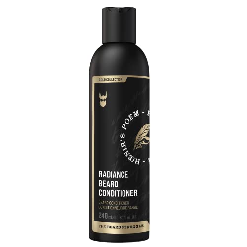 The Beard Struggle - Marksman's Beard Conditioner - Gold Collection, Hoenir's Poem - Nourish, Softens, & Strengthens Beard - Radiance Beard Conditioner for Men (8 Fl oz)