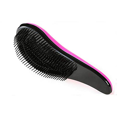 2-Pack Detangler Hair Brush for Kids & Adult - Detangling Hairbrush for Curly Straight Natural Hair Black Rosered