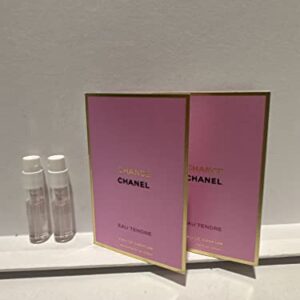 Set of 2 - Chance Eau Tendre for Women, Eau De Parfum Spray 0.05oz/1.5ml Vial Sampler