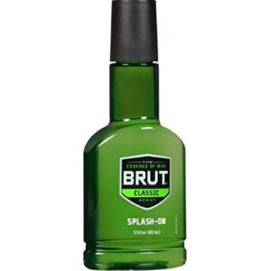 brut splash-on classic scent for men, 3.5 oz (pack of 3)