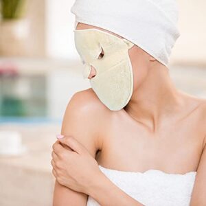 2 Pieces Towel Mask Reusable Face Towel Mask Facial Steamer Towel Moisturizing Towel Mask Beauty Skin Care Mask for Women Girls