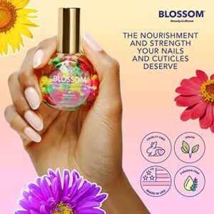 Blossom Hydrating, Moisturizing, Strengthening, Scented Cuticle Oil, Infused with Real Flowers, Made in USA, 0.92 fl. oz, Cherry
