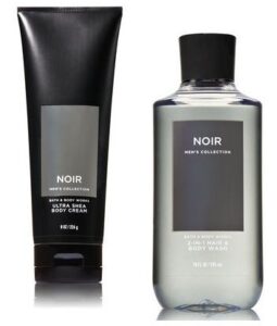 bath and body works men’s collection ultra shea body cream & 2 in 1 hair and body wash noir.