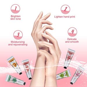 Hand Cream Set, Moisturizer Plant Fragrance Hand Lotions for Hand Care, Hand Lotion Enriched with Plant Essence More Conducive to Repair Anti Aging Anti Chapping, 30ml/Piecse (6 Pack)