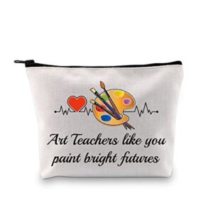 vamsii art teacher gifts zipper pouch paint brush bag art teacher appreciation gifts artist gifts art major gifts (makeup bag)