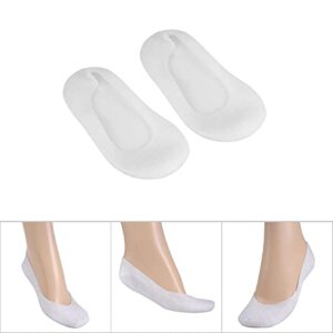 1Pair Silicone Socks, Silicone Gel Moisturizing Socks Foot Care Protector Gel Heel Socks Anti Slip Cracked Skin Care Repair Dry Cracked Heel and Reduce Pains for Women Men(l)