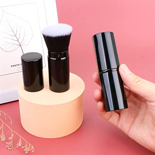 UNIMEIX Retractable Kabuki Makeup Brushes Foundation Brush Travel Face Kabuki Makeup Brush for Liquid, Cream and Flawless Powder Cosmetics
