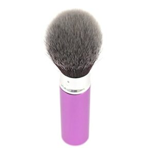 Vela.Yue Retractable Angled Face Powder Blush Bronzer Travel Kabuki Makeup Brush