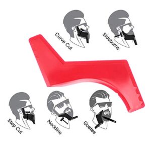 Beard Catcher Bib & Beard Shaping tool,Beard Shaper Guide Template With Beard Apron Cape and zipper storage bag to Catch Clippings Makes Grooming your Beard Easier and Eliminates Cleanup Hassles