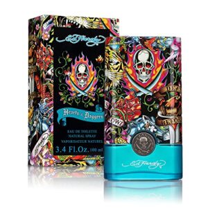 men’s cologne fragrance spray by ed hardy, hearts & daggers, eau de toilette, 3.4 fl oz