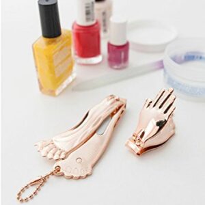 Kikkerland Hand and Foot Clipper Set, Copper