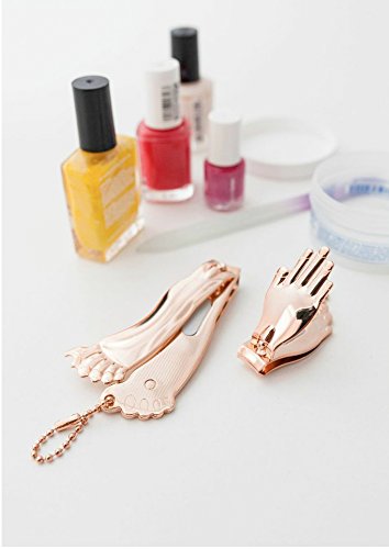 Kikkerland Hand and Foot Clipper Set, Copper