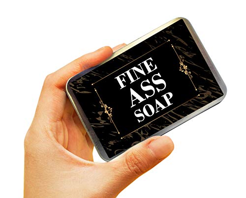 Fine Ass Soap - Novelty Bath Soap for Men and Women - Black soap, Handcrafted, Made in the USA, Contains activated charcoal