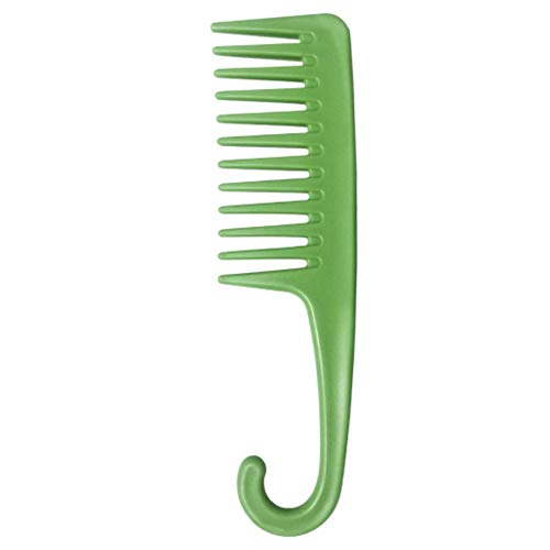 Detangling Hair Brush for Kinky Afro Textured 3a to 4c Hair, Curly Hair, Wet or Dry Detangler Brush for Think Hair + Detangling Comb & Edge Control Brush (Green)