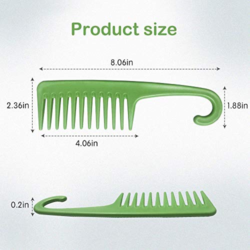 Detangling Hair Brush for Kinky Afro Textured 3a to 4c Hair, Curly Hair, Wet or Dry Detangler Brush for Think Hair + Detangling Comb & Edge Control Brush (Green)