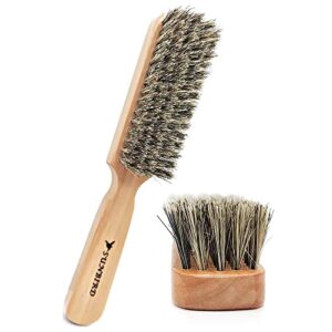 sunbird beard brush for men (soft brush),bristle brushes，men’s beard grooming tools and beard styling daily care