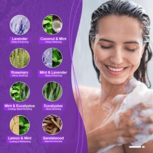 Aromatherapy Shower Steamers Christmas Gifts Set Lavender - Swcandy 8 Pcs Bath Bombs Gifts for Women, Shower Bombs with Essential Oils Relaxation Gifts for Home SPA, Melts for Women Who Has Everything