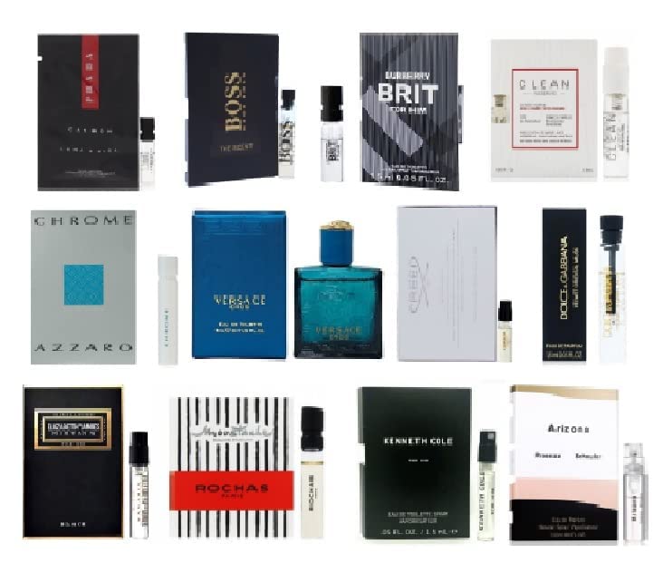 12 Men's Designer Cologne Sample Vial