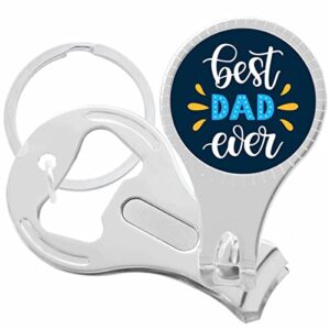best dad ever nail clippers plus bottle opener keychain